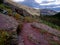 Moody Skies above Rose Creek trail to Otokomi Lake in Glacier National Park