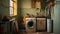 Moody Tonalism: A Photographic Portrait Of A Messy Utility Room In Need Of Renovation