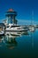 The Mooloolaba Wharf with yachts in the harbour