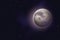 Moon background. Realistic night starry sky with waxing moon, new phases lunar cycle astrology. Cosmic galaxy astronomy