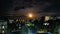 moon beauty nightscape view at Brahmanbaria Bangladesh.