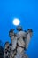 Moon Bernini Angel Castel Ponte Sant Angelo Rome Italy