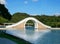 Moon Bridge at Dahu Park lake