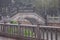 A moon bridge is a highly-rounded arched pedestrian bridge associated with gardens in China and Japan.