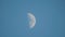 Moon close-up. Planet satellite. Horizontal video