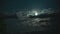 Moon cloud night timelapse