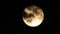 Moon with clouds in the night sky. Cloudy weather on a autumn night. Mysterious night sky with moon. Spooky night and mystery. Dr