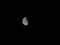 Moon, crescent, earth satellite against a dark background