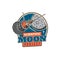 Moon exploration and space discovery project icon