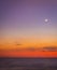 Moon Glows in Clear sky