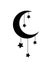 moon icon image. ramadan kareem vector illustration