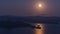 Moon Light reflection on Toyako Lake