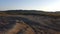 Moon like landscape created by mud volcanoes