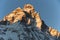 Moon on the matterhorn