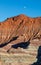 Moon over the Escalante Grand Staircase National Monument Utah