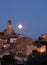 Moon over Lourmarin