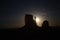 Moon over Monument Vally