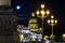 Moon over Saint Isaac\'s Cathedral, Saint-Petersburg