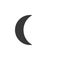 Moon phase. Waning Crescent. Icon. Weather glyph vector illustration