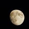 Moon phase waxing gibbous 88 percent reflection