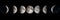 Moon phases collage