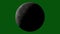 Moon Phases - Northern Hemisphere time-lapse rendered video, moon rotation on green screen