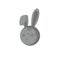 moon rabbit theme vector art logo