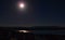 Moon Reflects off Abiquiu Lake under Night Sky