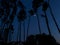 The moon with a ring around in a cloudless evening sky