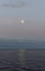 Moon rise in the North Sea taken from a Vessel in transit.