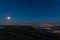 Moon rise on the venetian plain