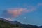 Moon rising over the Cairngorm mountains