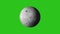 Moon rotating green screen