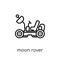 Moon rover icon from Astronomy collection.