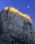 Moon sets in Zion national park