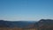 Moon setting at Mount saint Helens National Volcanic Monument.