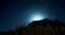 Moon Silhouettes Mountain Range