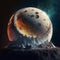 Moon Solar System - High definition, 8k rendering canvas art