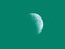 Moon, space background, green trendy background color, science, moon travel,