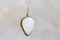 Moon stone sterling silver simple pendant on neutral background