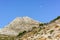 the moon on a sunny July day in Naxos