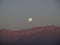 Moon at the sunset near san felipe chime