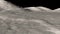 Moon surface closeup. Animation.