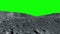 Moon surface. Fly animation. Green screen footage