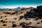 Moon surface of Teide National par on Tenerife island, Spain