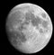 Moon with telescope night sky