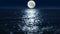 Moon to lake reflection HD 1080