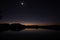 Moon and Venus over Paurotis Pond in the Everglades.