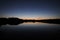 Moon and Venus over Paurotis Pond in the Everglades.