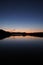 Moon and Venus over Paurotis Pond in the Everglades.